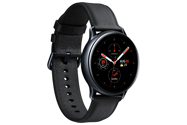 Samsung Galaxy Watch Active 2 svart front Samsung Galaxy Watch Active 2 svart front