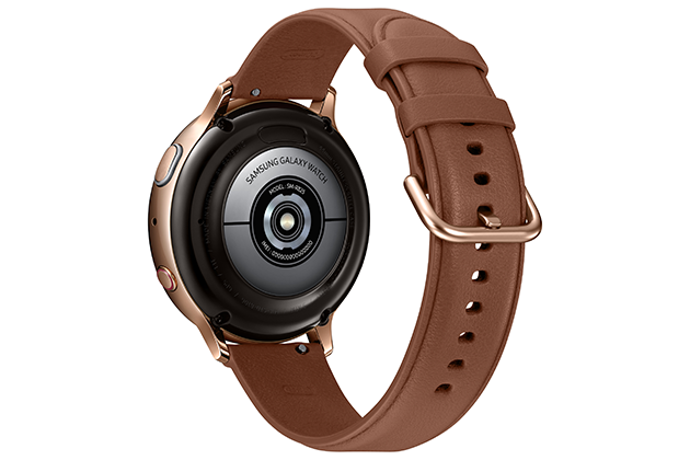 Samsung Galaxy Watch Active 2 guld bakifrån Samsung Galaxy Watch Active 2 guld bakifrån