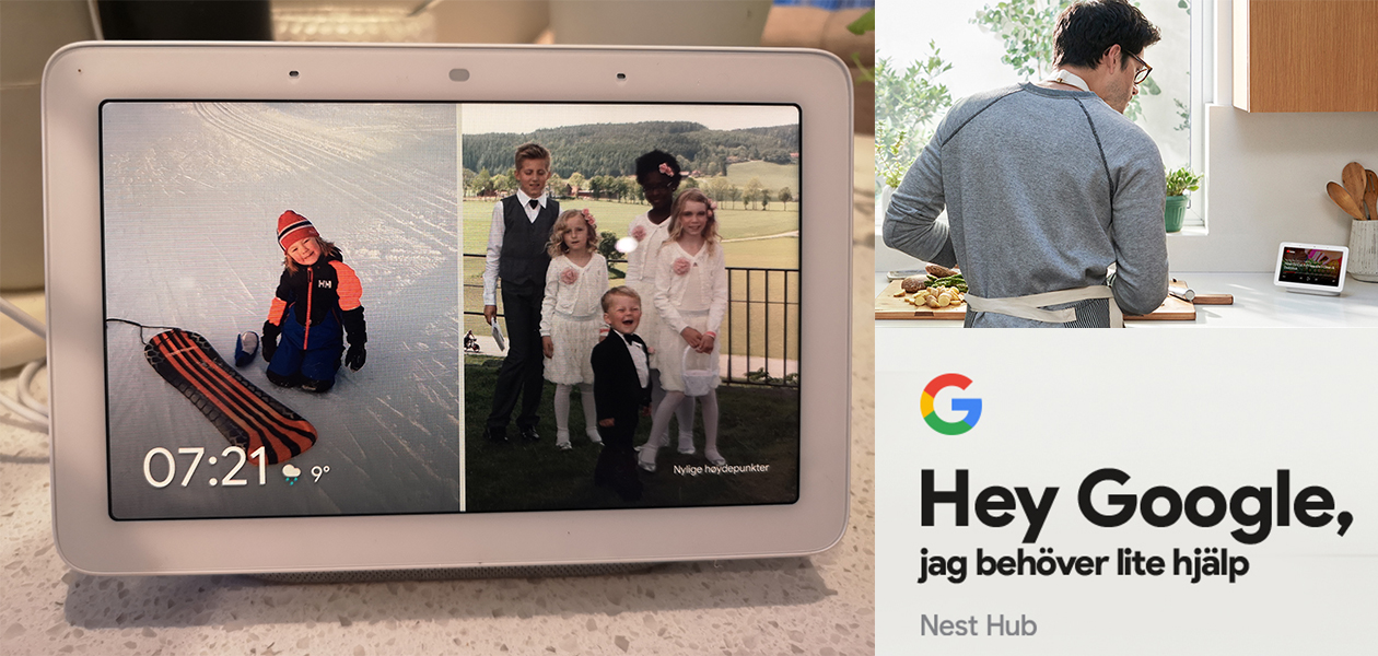 Så visar du dina bilder på Google Nest-skärmen Pojke I snön och bröllopsklädda barn