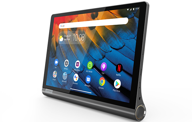 Världens första surfplatta med Google Assistant Produktbilder av Lenovo Yoga Smart Tab