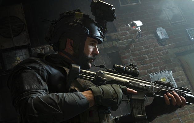 Storyn i Modern Warfare är precis lika uppslukande som i de tidigare spelen Närbild av en soldat i Call Of Duty: Modern Warfare
