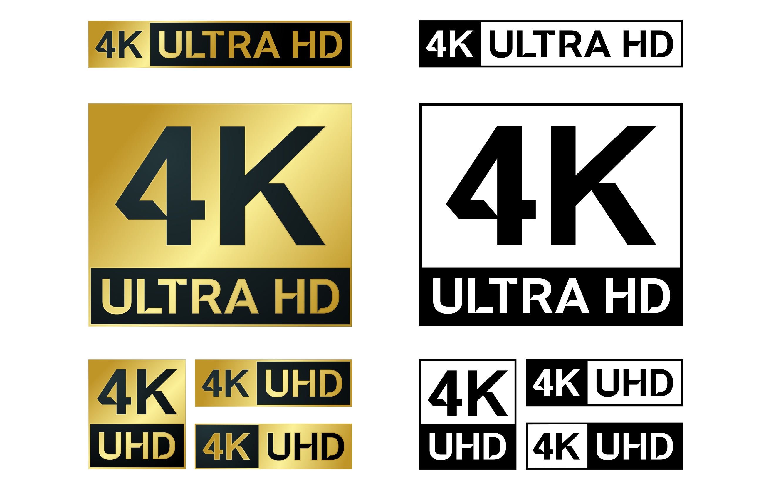 Vilka fördelar ger 4K-upplösning? 8K-logotyper
