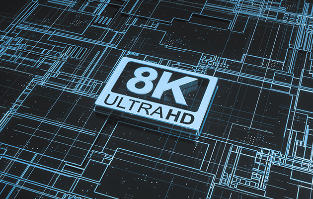 Finns det innehåll till 8K TV-apparater? 8K-logor