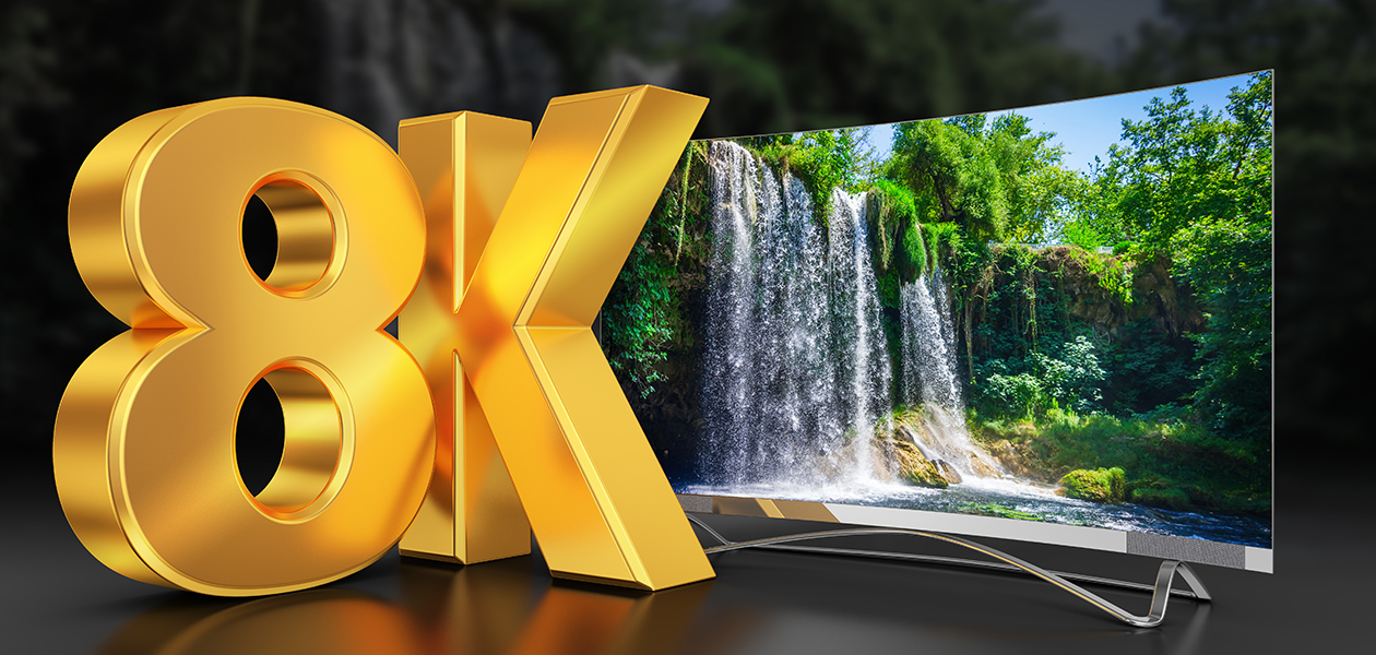 Samsungs nya QLED 2019 TV-apparater skapar naturliga och realistiska bilder med 100% färgvolym. 8K logo och TV
