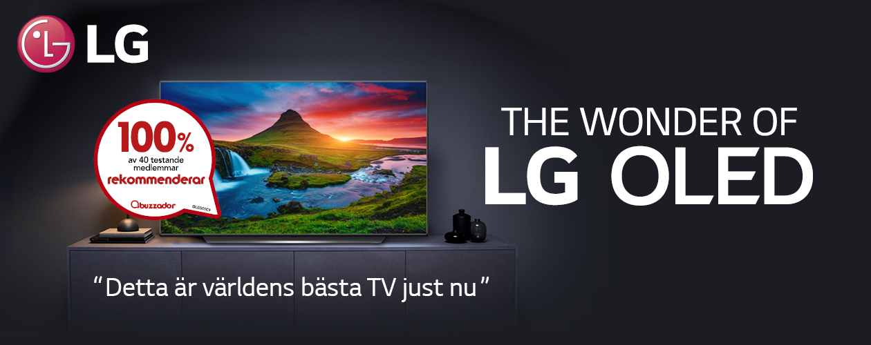 LG OLED ger perfekta färger på perfekt svärta LG OLED ger perfekta färger på perfekt svärta