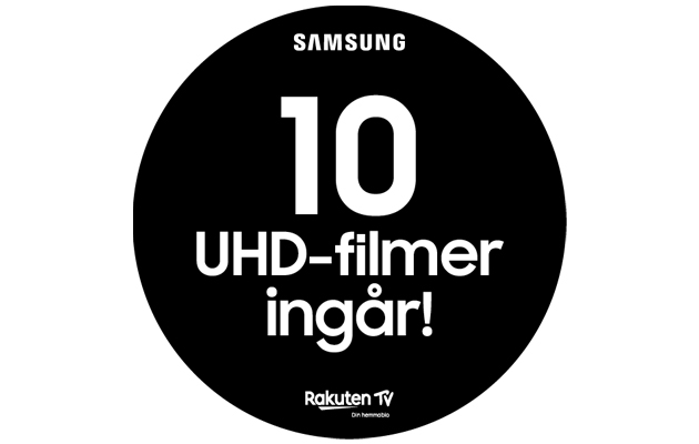 Köp en Samsung UHD-TV - 10 UHD-hyrfilmer ingår! 10 UHD-hyrfilmer ingår