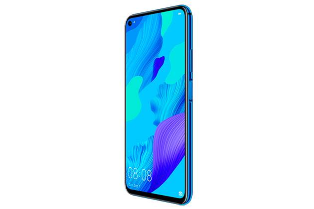Huawei Nova 5T Huawei Nova 5T blå framsida