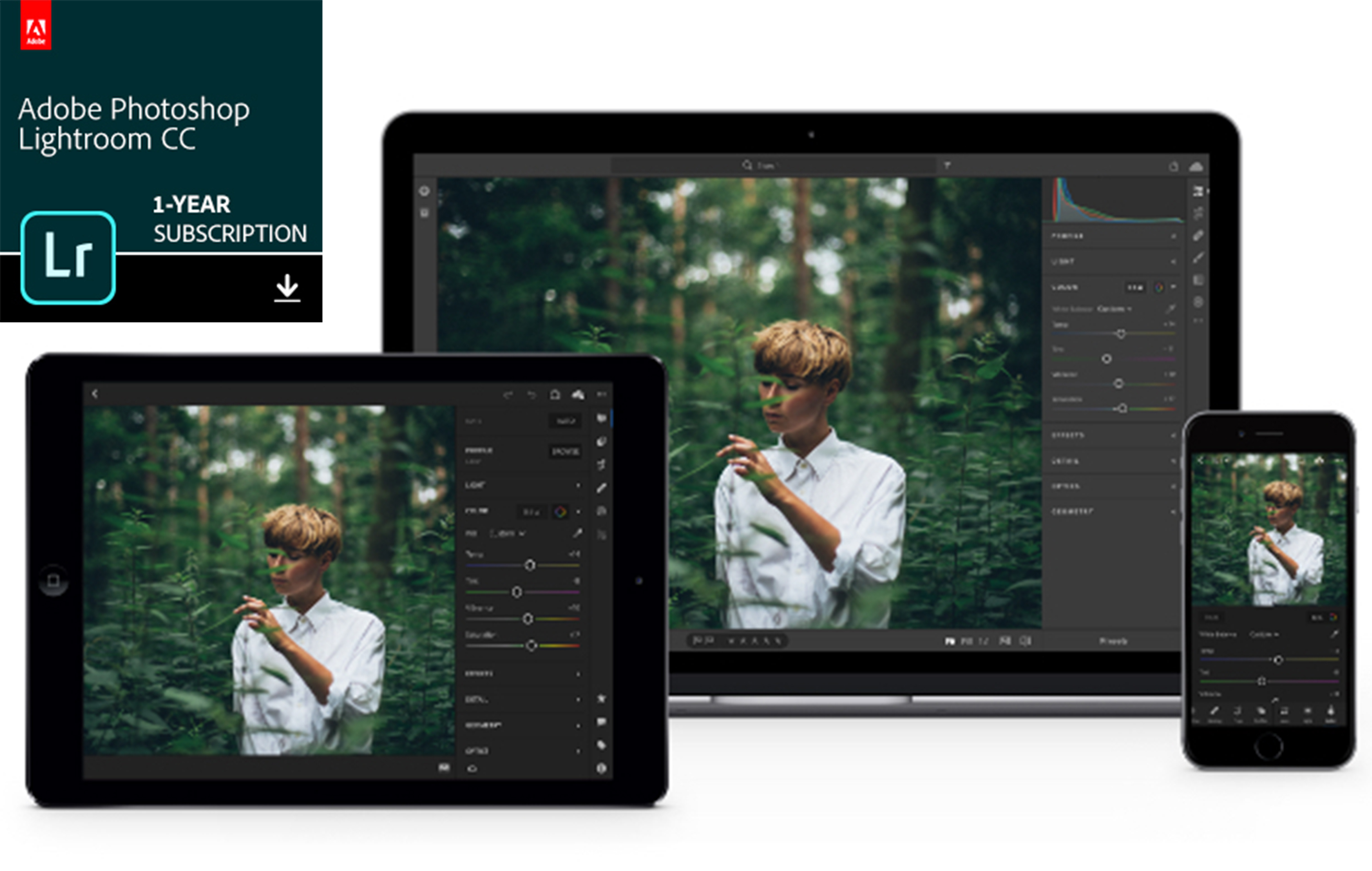 Lightroom CC – enkel bildredigering Lightroom bildredigering på dator, surfplatta och mobil