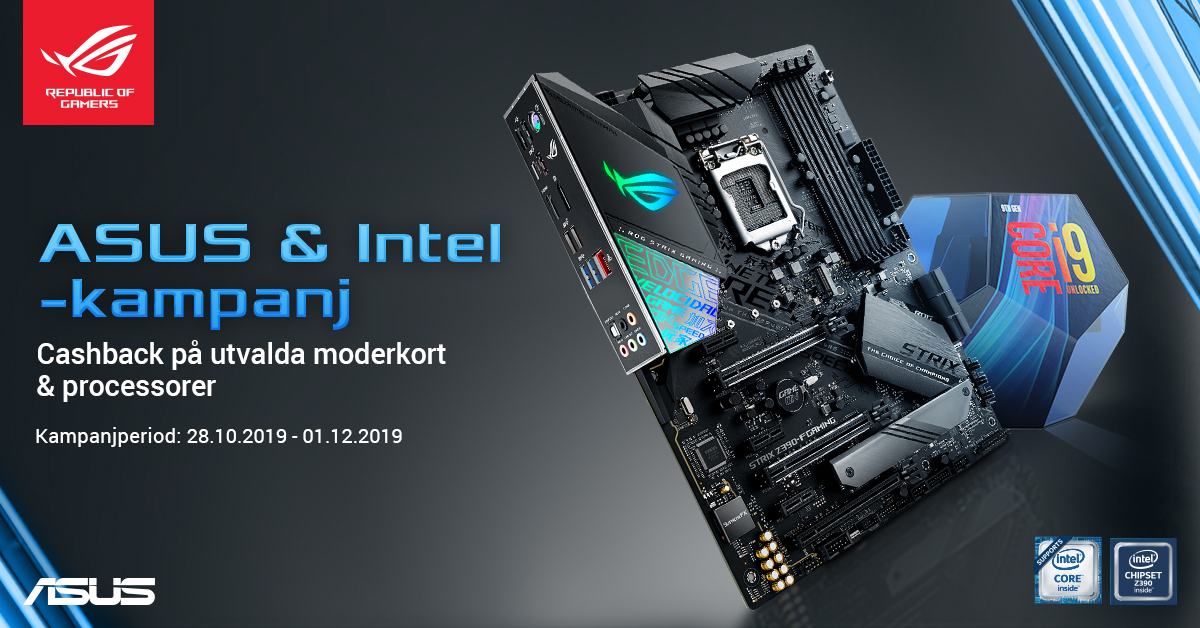 Cashback från Intel och ASUS Cashback från Intel och ASUS