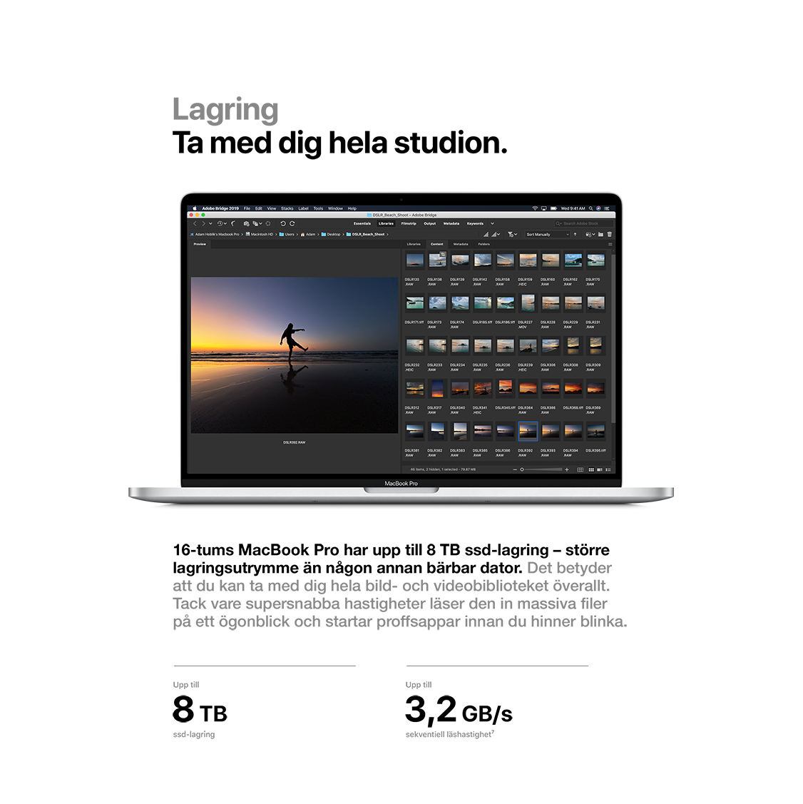 Lagring – ta med dig hela studion MacBook Pro 16