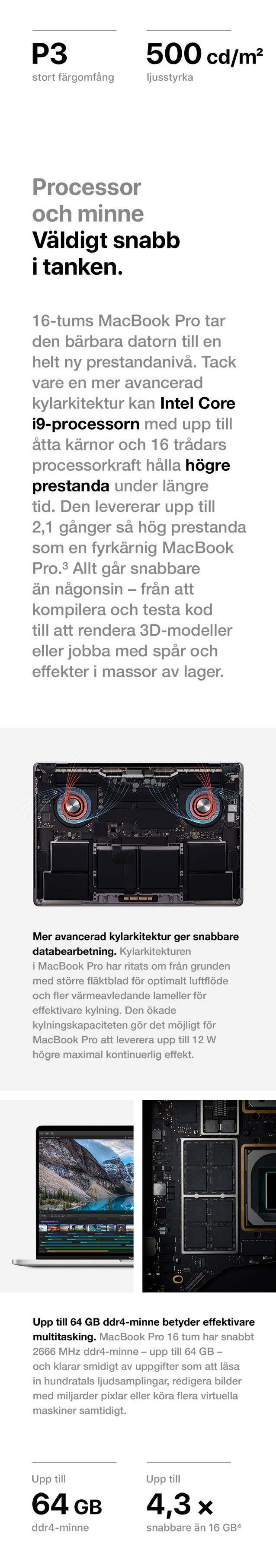 Processor – vädligt snabb i tanken MacBook Pro 16