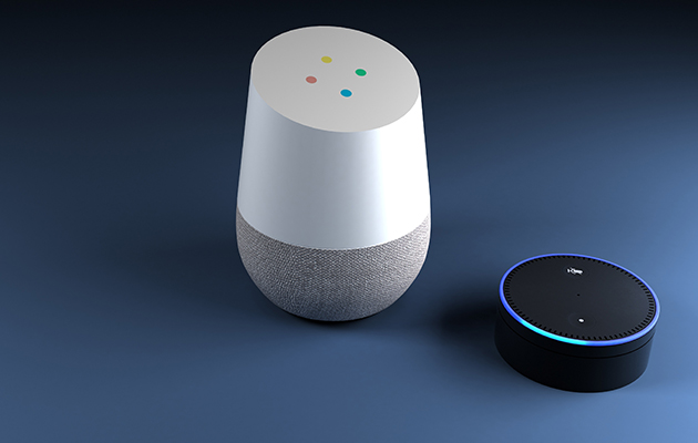 Vad är en smart högtalare? Google Home och en Alexa-högtalare