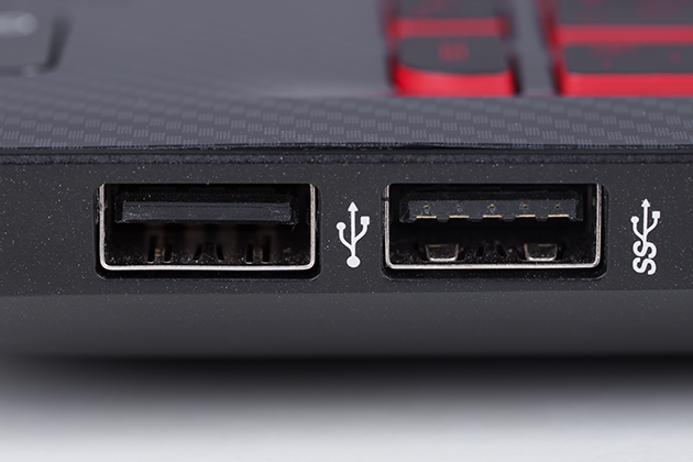 USB A ochB Dator med USB-minne