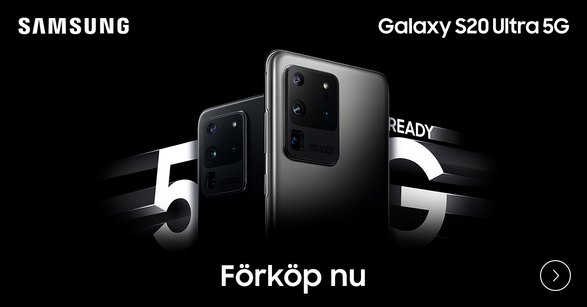 Förboka din Samsung Galaxy S20, S20 Plus eller S20 Ultra i dag Samsung Galaxy S20-banner