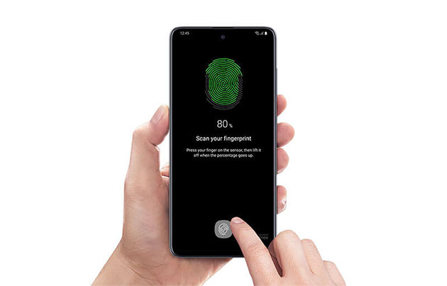 Ditt finger är nyckeln till din Samsung-mobil Galaxy A51 med fingeravtrycksläsare
