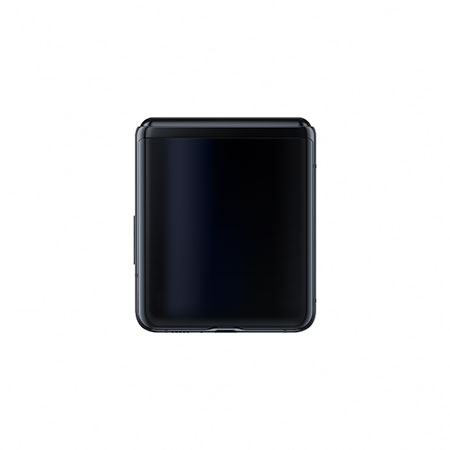 Stängd är den nästintill fyrkantig och tar inte mycket mer plats än en puderdosa Samsung Galaxy Z Flip