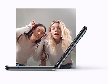 Med sin innovativa form och vikbara skärm öppnar Z Flip upp för nya sociala möjligheter Samsung Galaxy Z Flip
