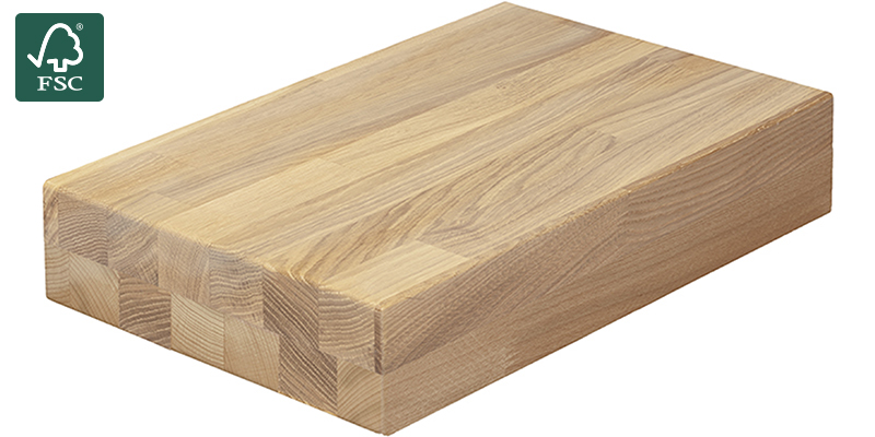 Oak White Waxed 80 mm Bänkskiva i massivt trä med namnet Oak White Waxed 80 mm