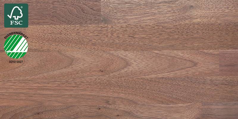 American Walnut Natural Oiled Bänkskiva i massivt trä med namnet American Walnut Natural Oiled