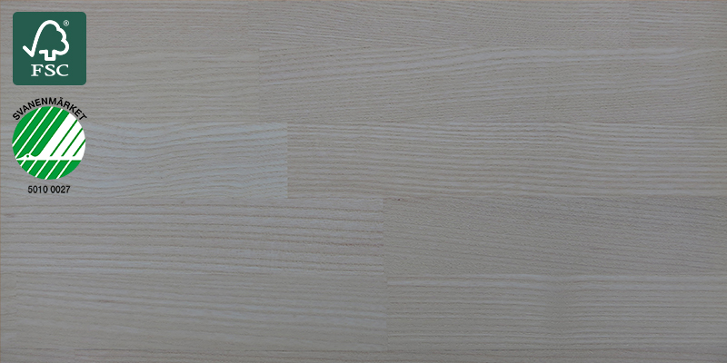 Ash White Oiled Bänkskiva i massivt trä med namnet Ash White Oiled
