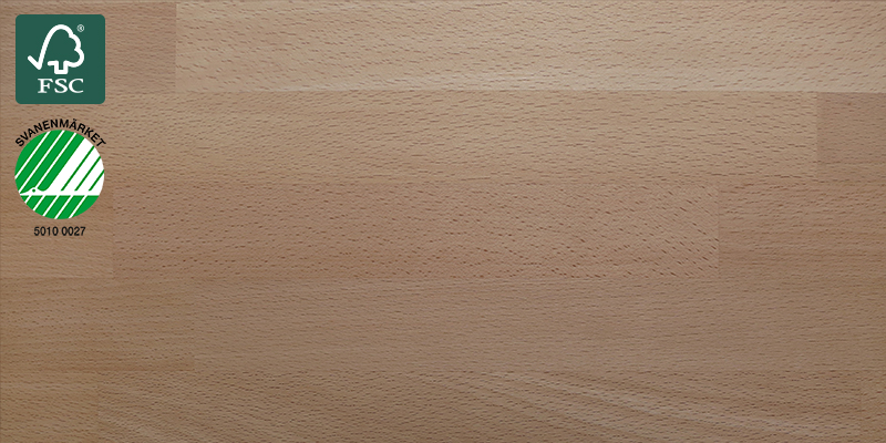 Beech White Oiled Bänkskiva i massivt trä med namnet Beech White Oiled