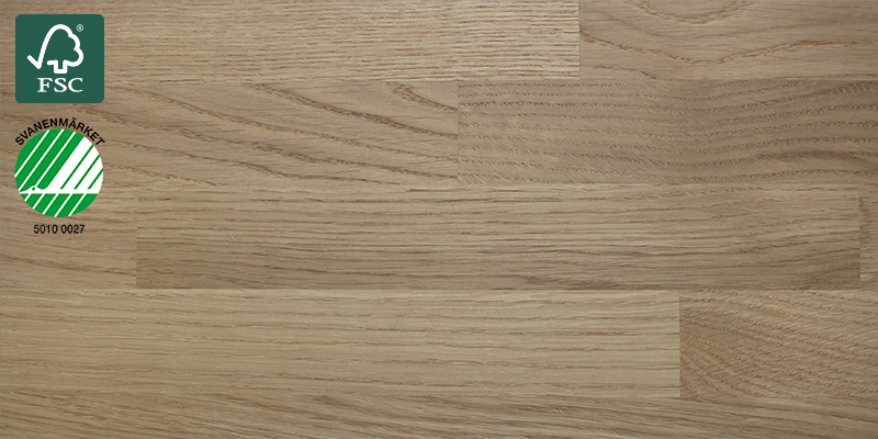 Oak Nature Oiled Bänkskiva i massivt trä med navnet Oak Nature Oiled