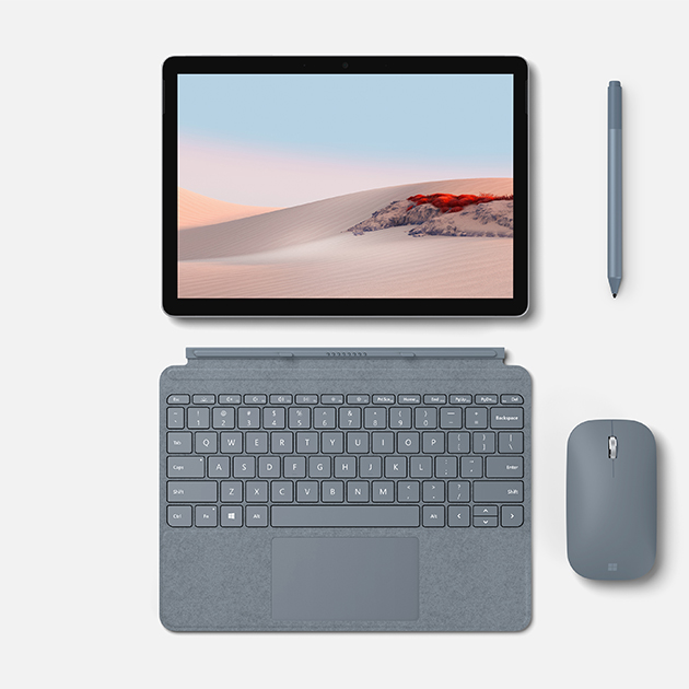 Surface Go 2 Surface Go 2, Surface Pen och Surface Mobile Mouse