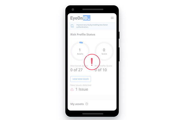 Stöd vid stöld En illustration av en mobiltelefon