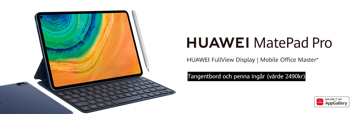 Få M-Pencil och tangentbord på köpet Huawei MatePad Pro, tangentbord och M-Pencil