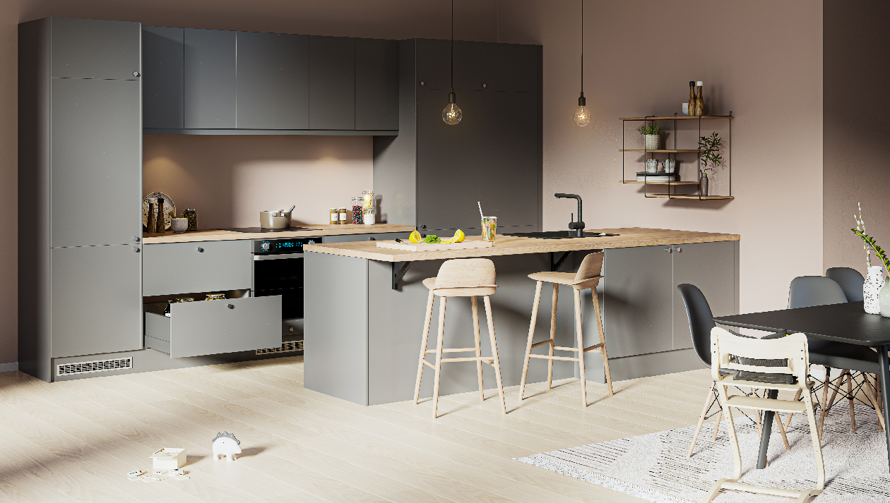 Trend Warm Grey kök Bild av Trend Blue Warm kök