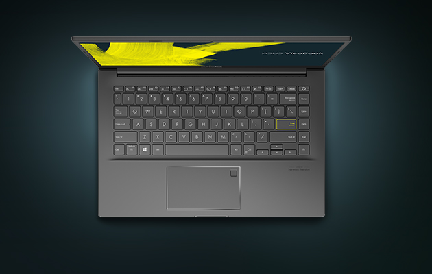 Formfaktorn du vill ha Svart ASUS Vivobook S14 ovanifrån