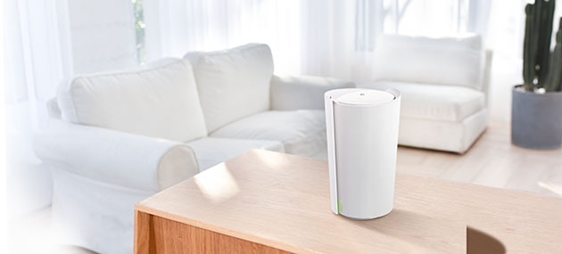 Mesh sänker inte hastigheten på ditt WiFi Deco X90 på ett bord