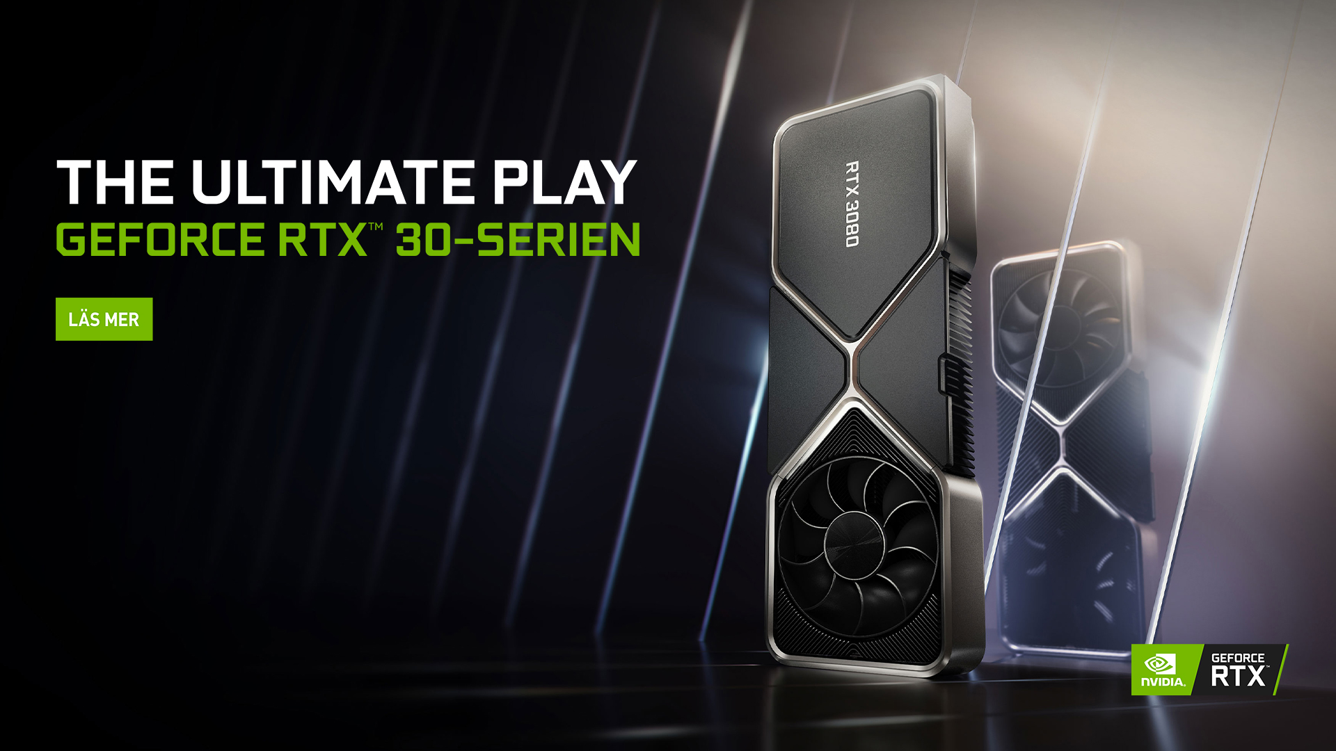 RTX 30-serien ger dig dubbelt så hög prestanda som förra generationen RTX 30-serien grafikkort från NVIDIA