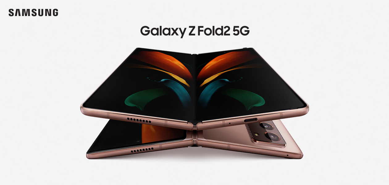 Köp Samsung Galaxy Z Fold2 5G Samsung Galaxy Z Fold2 5G på banner