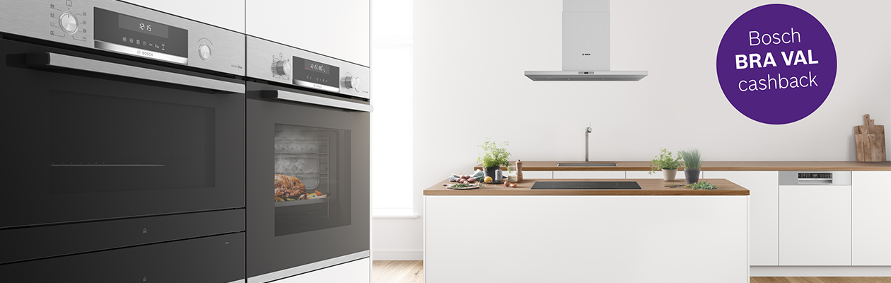 Bosch BRA VAL-Cashback Inbyggnadsugn och mikro från Bosch med text om Cashback