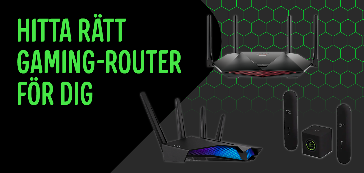 En gamingrouter är ett måste när du behöver trådlöst internet för gaming Tre olika gamingroutrar