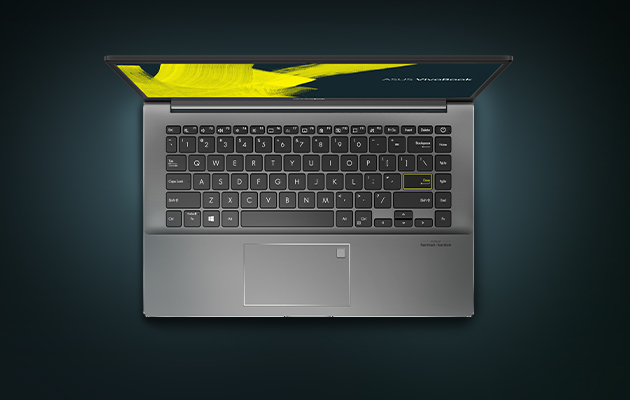Formfaktorn du vill ha Svart ASUS Vivobook S14 ovanifrån