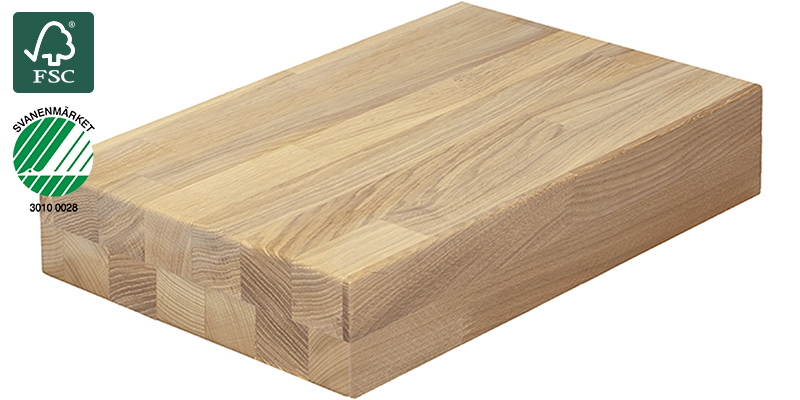 Oak Natural Oiled 80 mm Bänkskiva i massivt trä med namnet Oak Natural Oiled 80 mm