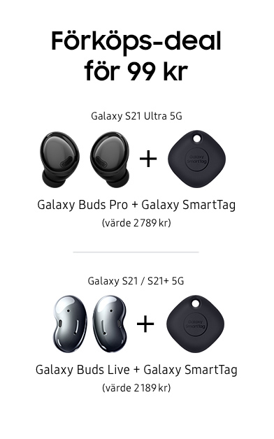 Galaxy Buds och SmartTag Galaxy Buds och SmartTag
