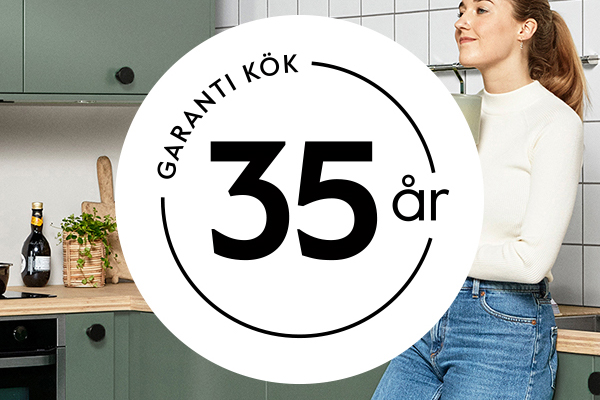 Epoq har 25 års funktionsgaranti Epoq ger 25 års garanti på lådfunktioner, gångjärn, skåpstommar, täcksidor och socklar