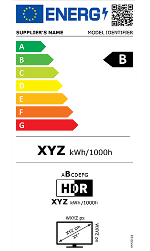 Nytt energimärke för elektroniska skärmar Nytt energimärke för elektroniska skärmar