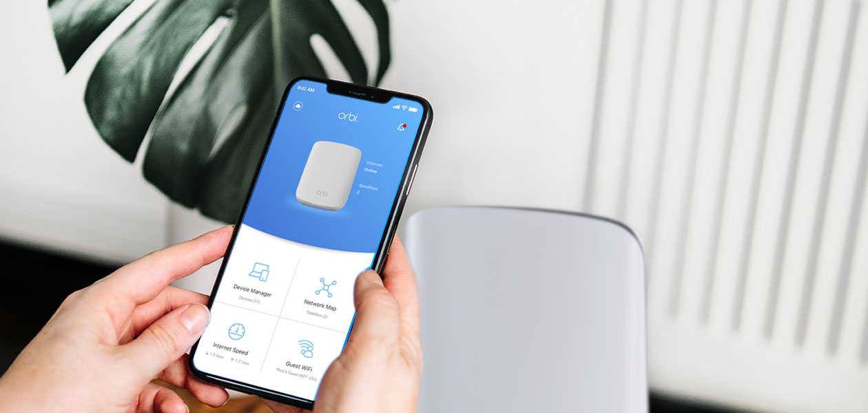 Enkel installation och användning med Orbi-appen Enkel installation och användning med Orbi-appen
