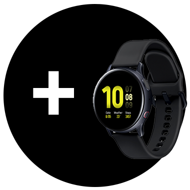 Köp Q80T eller Q90T – få Galaxy Watch Active2 40 mm Black Galaxy Watch Active2 40 mm Black