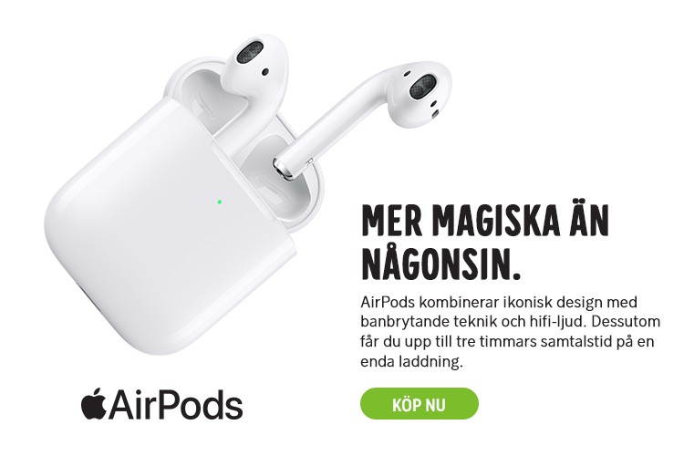 Apple Airpods 2019 Helt Trådlösa Hörlurar Med Qi Fodral