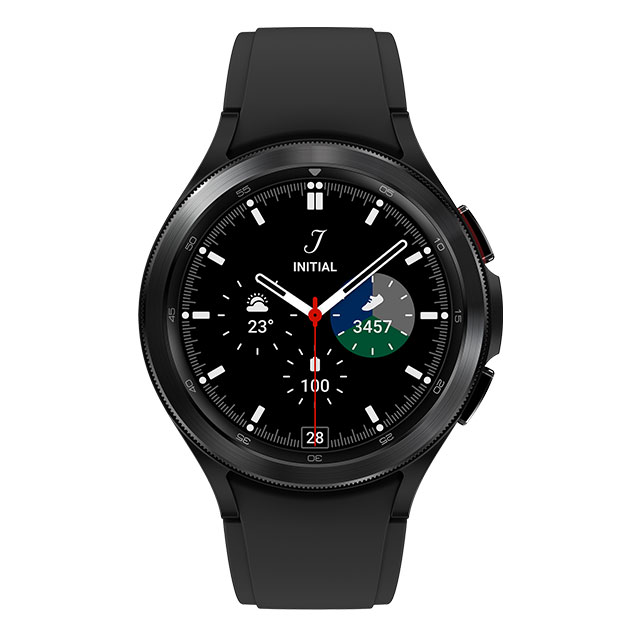 Olika funktioner Galaxy Watch4 i svart