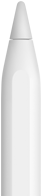 En Apple Pencil med spetsen synlig