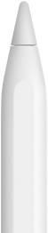 En Apple Pencil med spetsen synlig