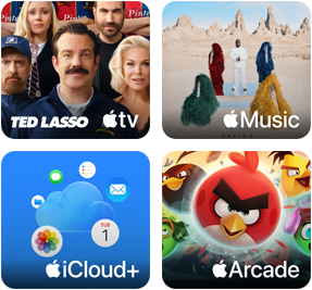 Apple One-rutor: Apple TV, Apple Music, iCloud+ och Apple Arcade