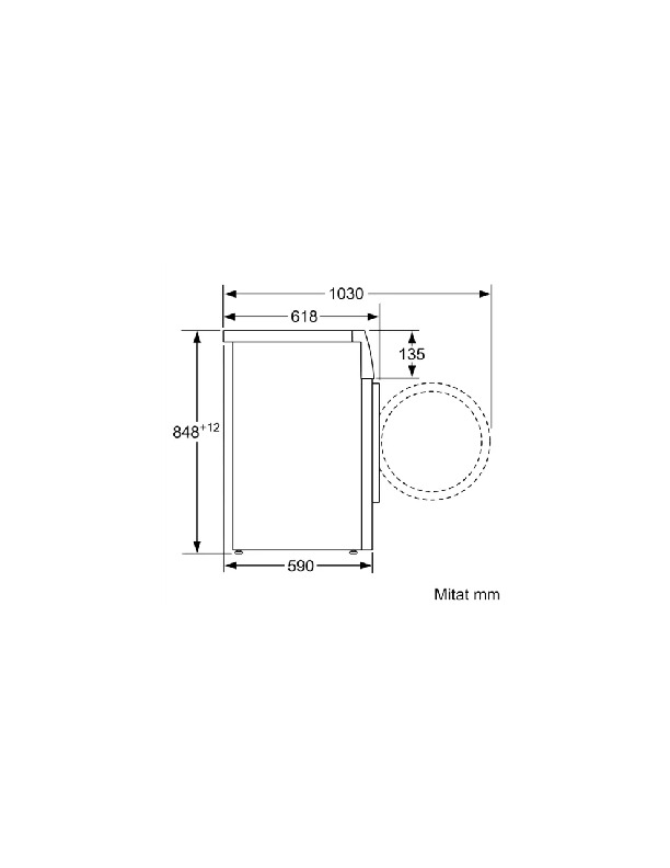 Bosch Serie 6 tvättmaskin WAU28UE9SN