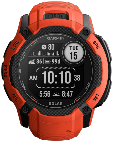 Garmin Instinct 2X Solar utomhusklocka (röd)